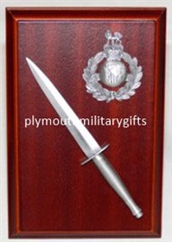 Royal Marine (RM) Dagger Military Presentation Plaque
